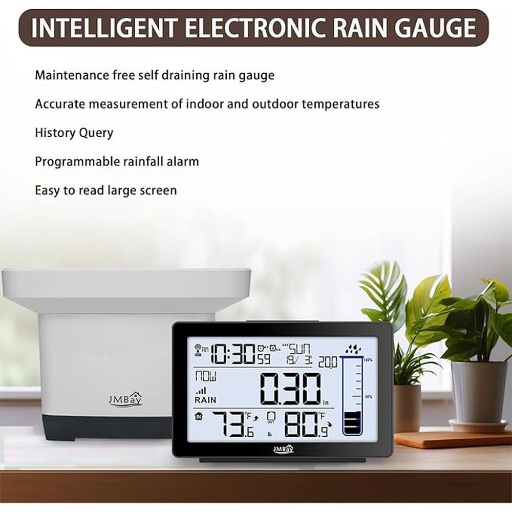 Rain Gauge: Wireless Outdoor Digital Rain Gauge with – Packaging