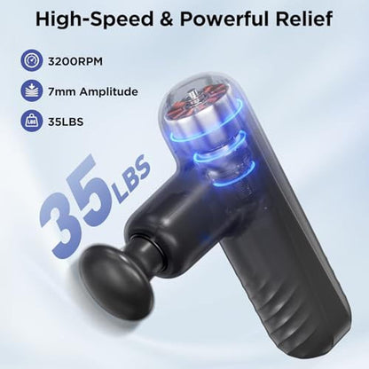 Massage Gun: PENJOY Mini Powerful Handheld Muscle Massager – Side View