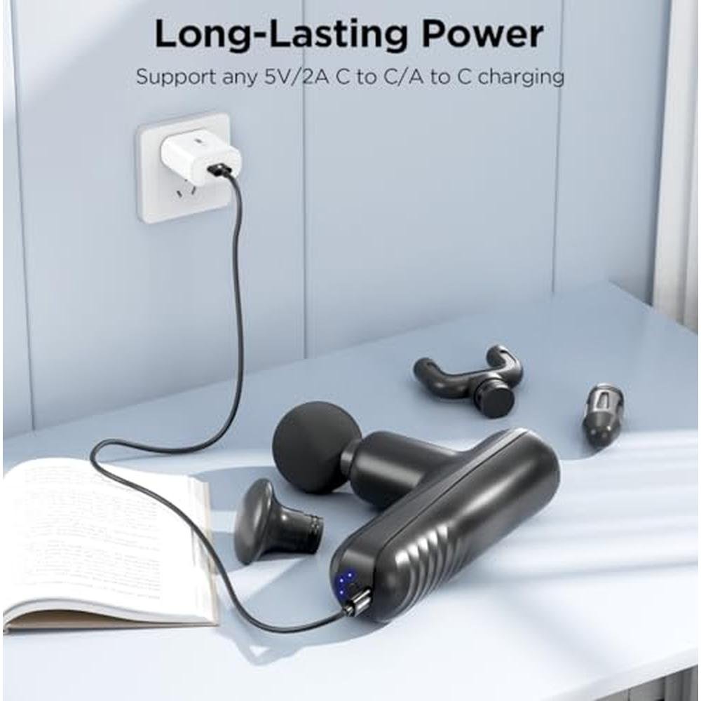 Massage Gun: PENJOY Mini Powerful Handheld Muscle Massager – Close-up Detail