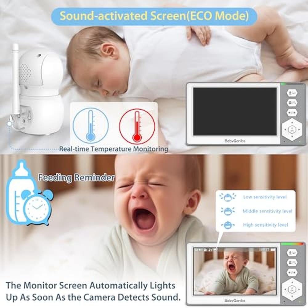 Baby Monitor: Baby Ganibs Baby Monitor with 2 Cameras – Packaging