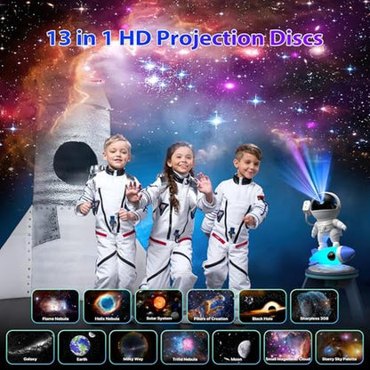 Galaxy Projector: FlyLily 12-in-1 HD Planetarium – Side View