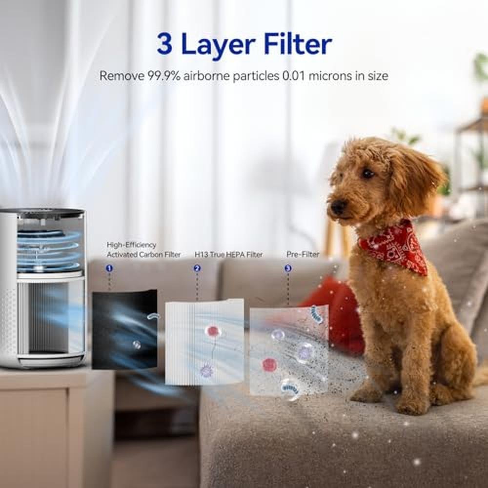 Air Purifier for Bedroom: Up to 588ft Coverage – Close-up Detail