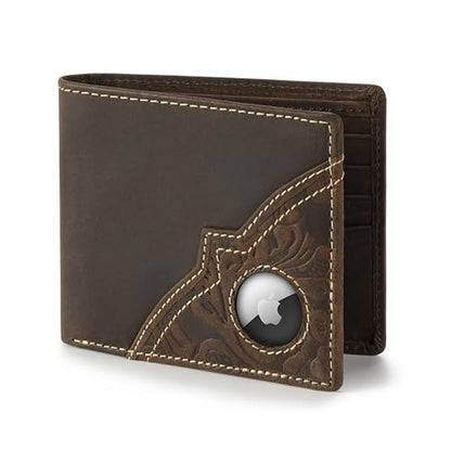 Wrangler Men's Wallet with AirTag Holder – Front View
