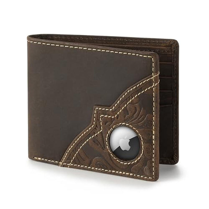Wrangler Men's Wallet with AirTag Holder – Front View