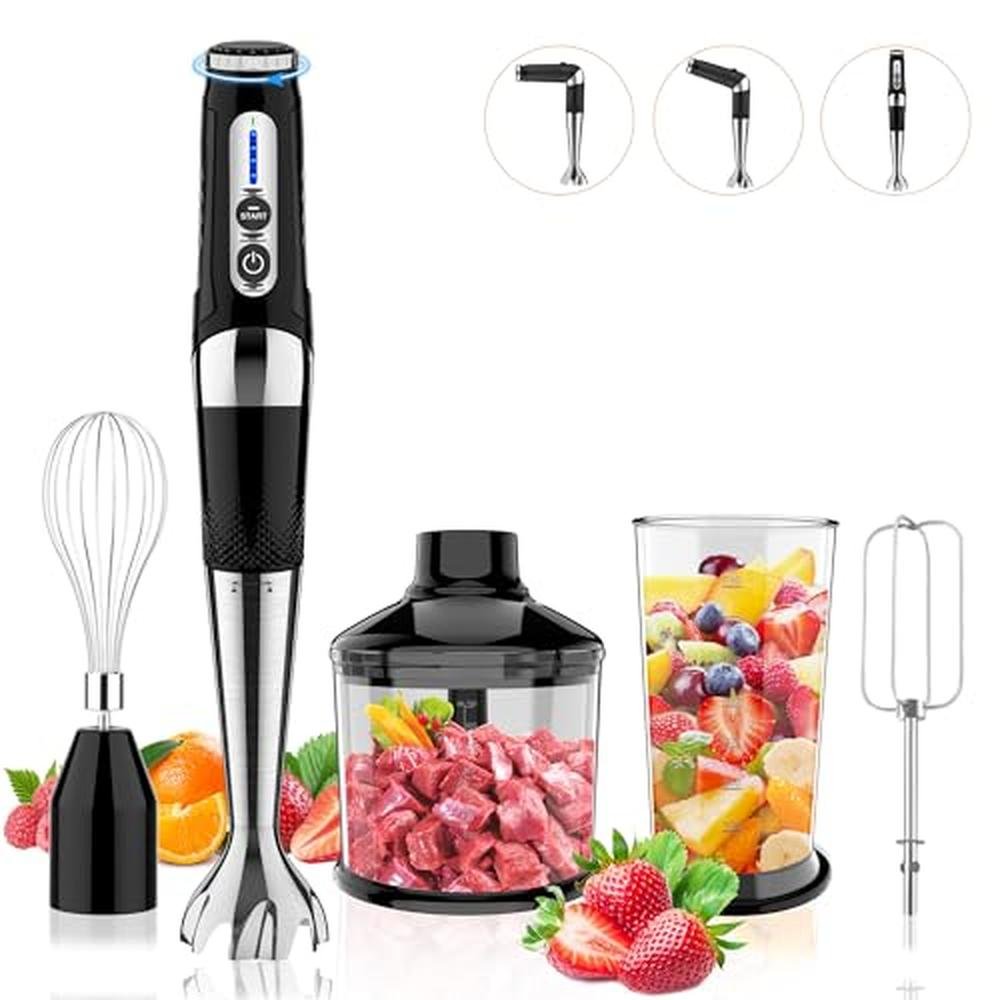Portable Blender 700ml: Cordless Immersion Blender 4-in-1 – Front View