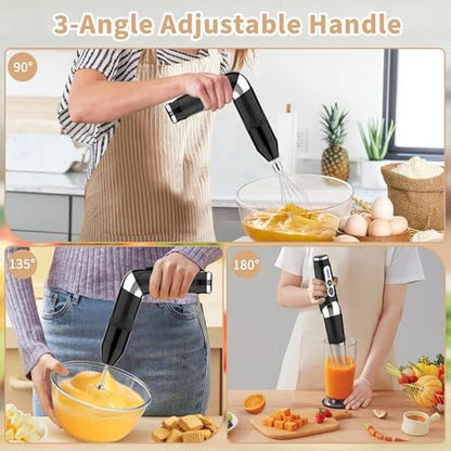 Portable Blender 700ml: Cordless Immersion Blender 4-in-1 – Close-up Detail