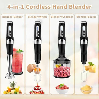 Portable Blender 700ml: Cordless Immersion Blender 4-in-1 – In Use