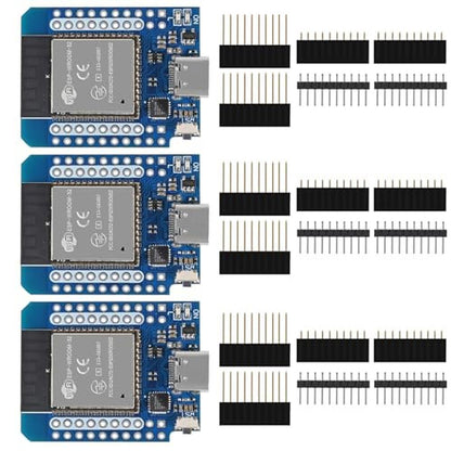 AITRIP 3PCS: Type C D1 Mini ESP32 ESP-WROOM-32 CP2104 WLAN – Front View