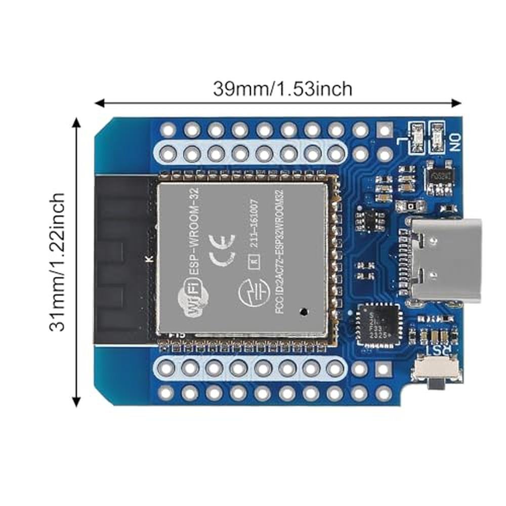 AITRIP 3PCS: Type C D1 Mini ESP32 ESP-WROOM-32 CP2104 WLAN – In Use