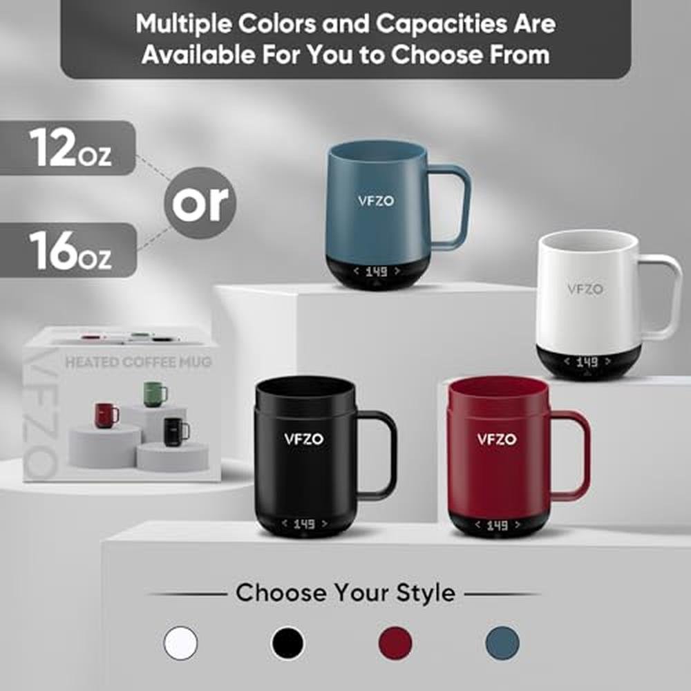 Smart Mug Self Heating: VFZO Temperature Controlled Mug – In Use