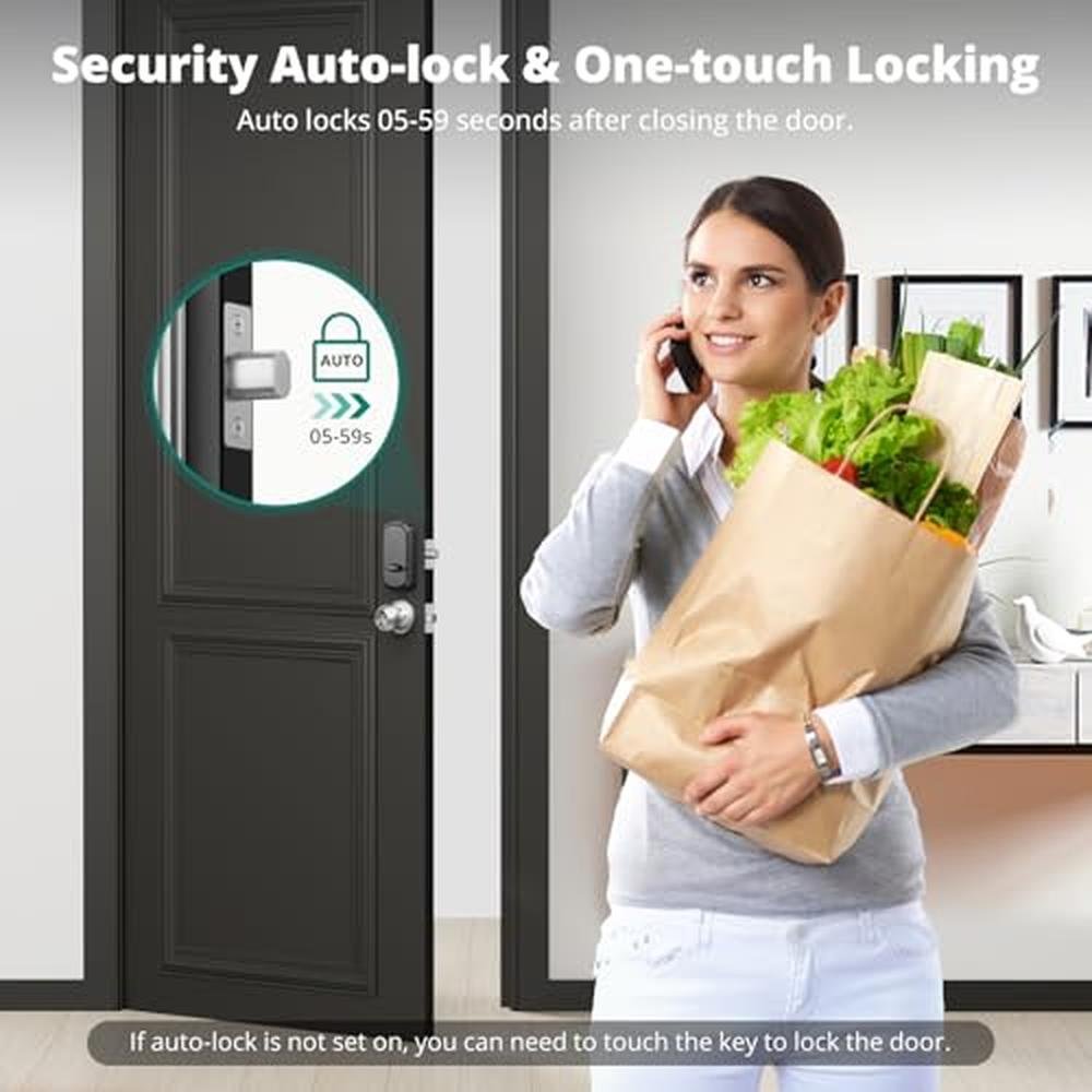 Premium Keyless Entry Door Lock – Close-up Detail