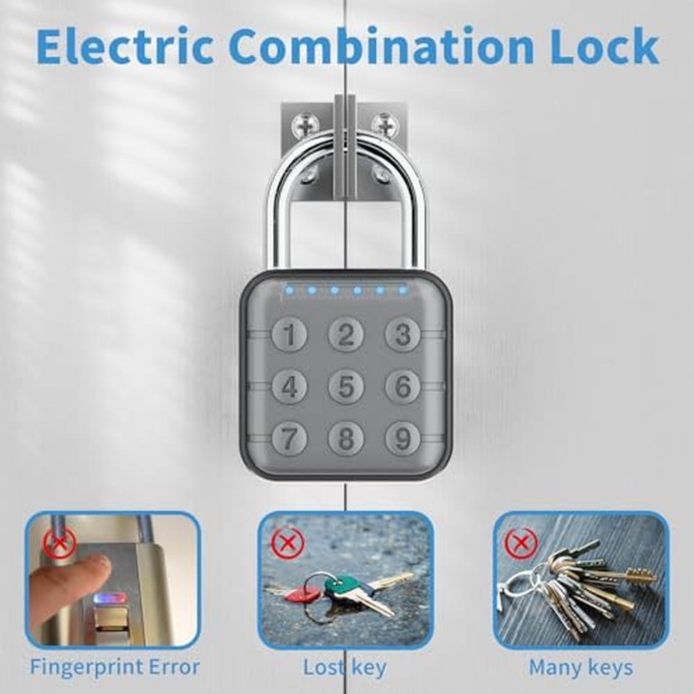 Premium Combination Lock: High-Security Lock for Gym Lockers – Side View