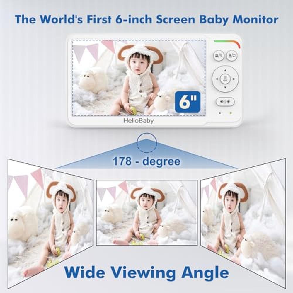 Monitor Video: HelloBaby Baby Monitor 6 World-First IPS – Close-up Detail