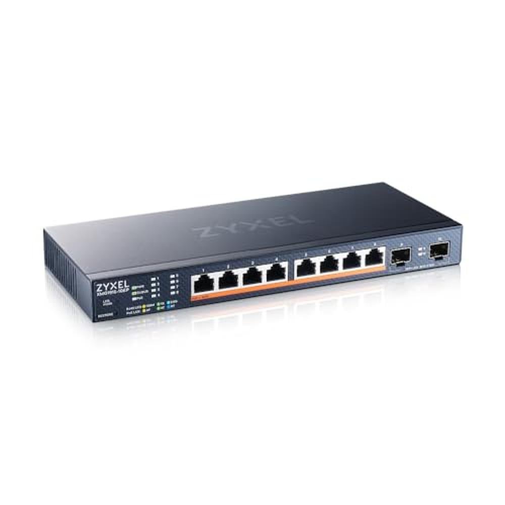 Zyxel 8-Port Multi-Gig 2.5G PoE Switch – Front View