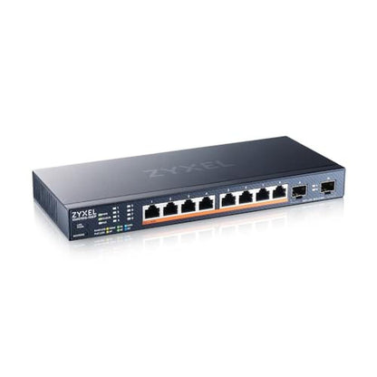 Zyxel 8-Port Multi-Gig 2.5G PoE Switch – Front View