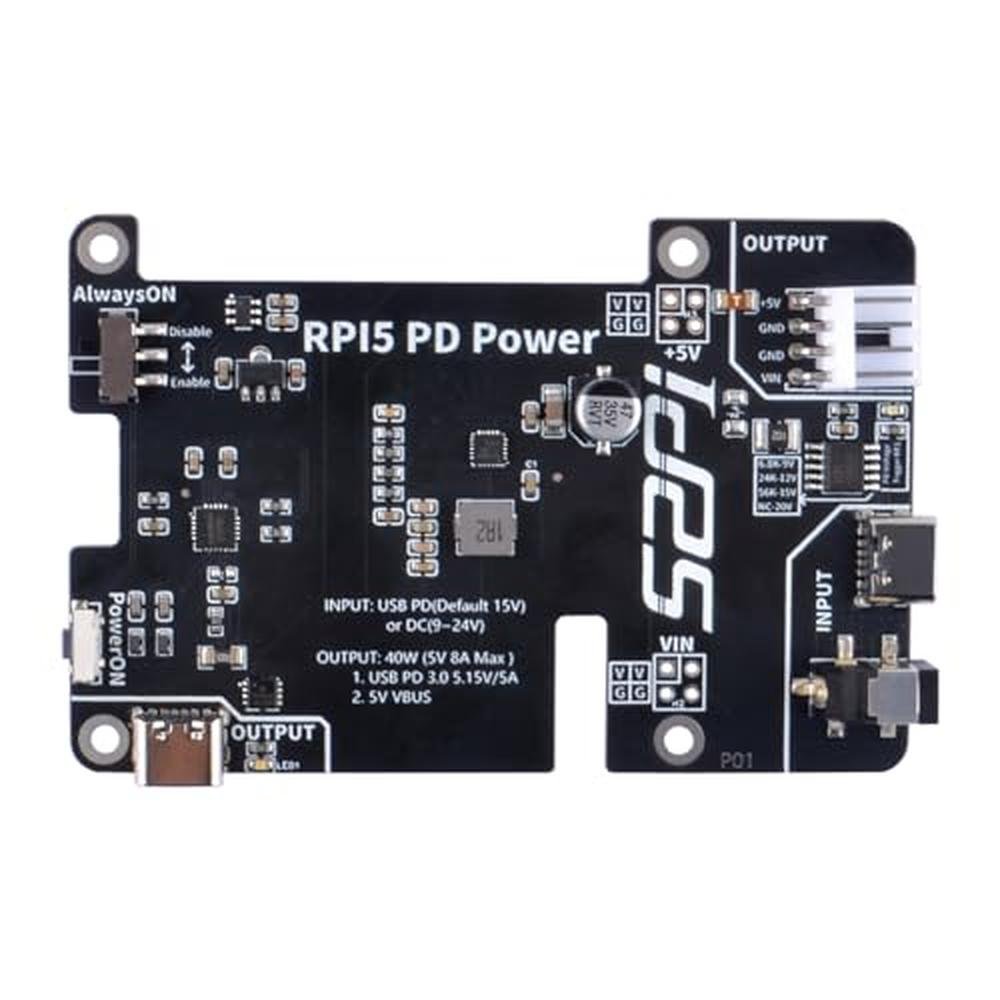 Power Geeekpi: GeeekPi PD Power Expansion Board for – Front View