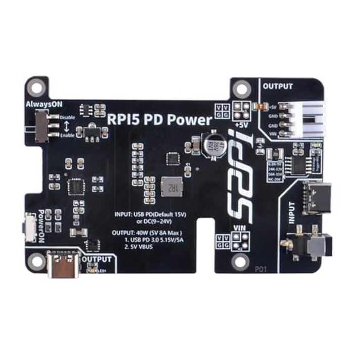 Power Geeekpi: GeeekPi PD Power Expansion Board for – Front View
