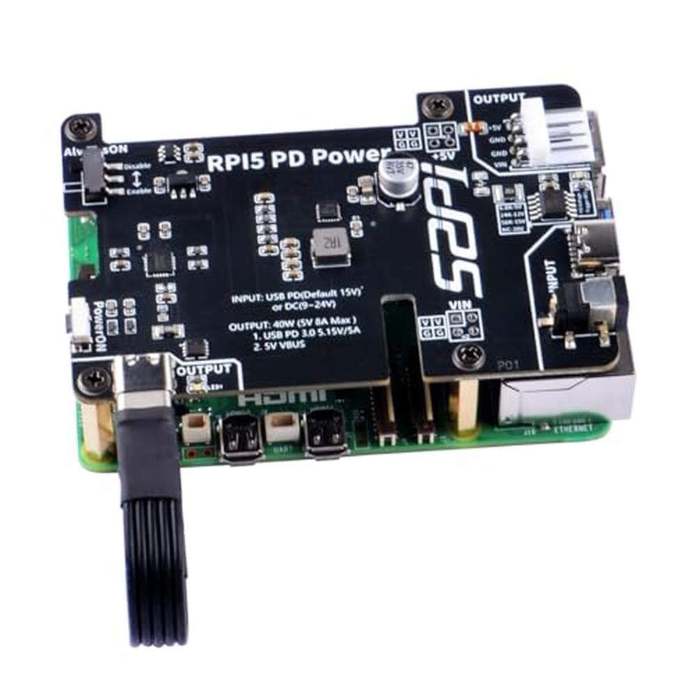 Power Geeekpi: GeeekPi PD Power Expansion Board for – Side View