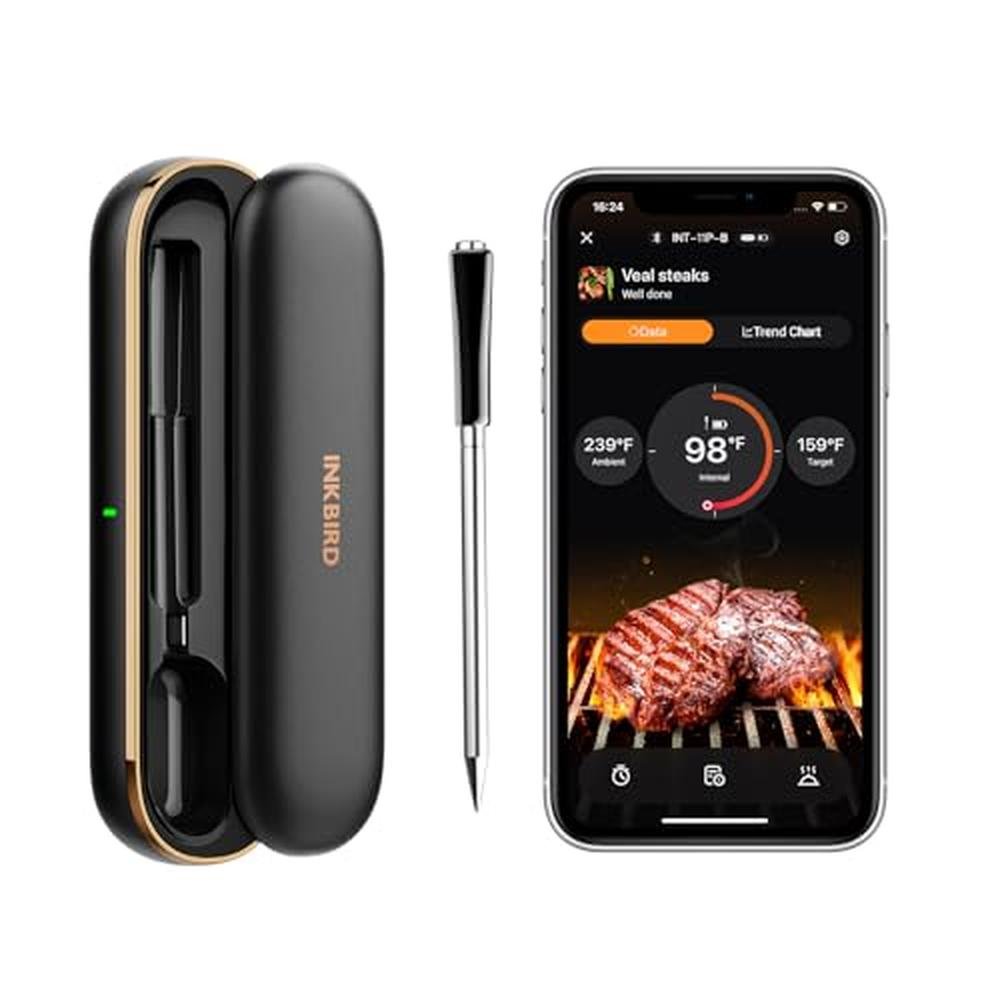 Meat Thermometer: INKBIRD Wireless Smart Bluetooth Meat – Front View