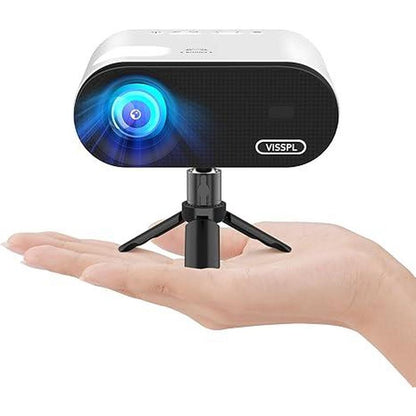 Projector WiFi: VISSPL Mini Projector with Bluetooth – Front View