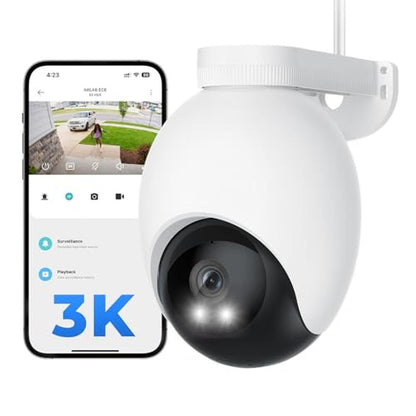 Security Camera: IMILAB EC6 3K Plug-in Outdoor Camera for – Front View