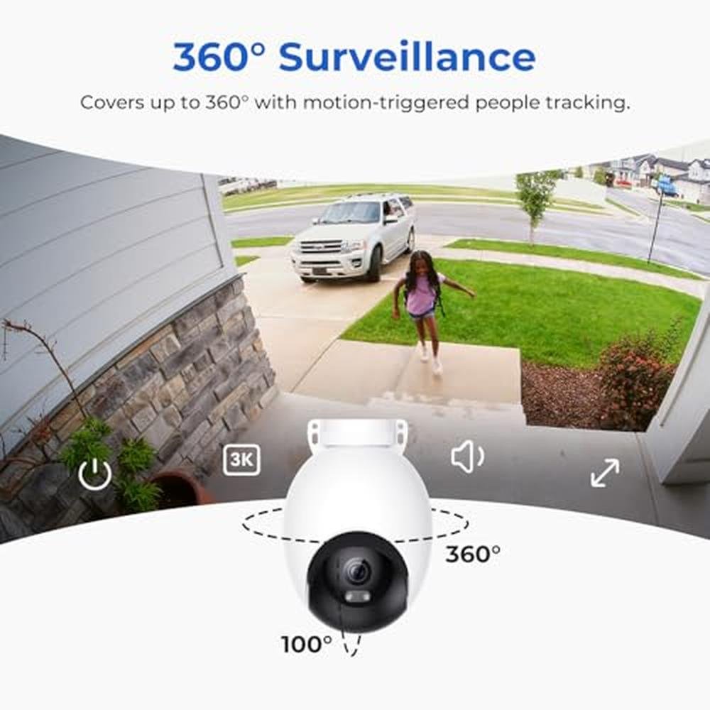 Security Camera: IMILAB EC6 3K Plug-in Outdoor Camera for – Close-up Detail