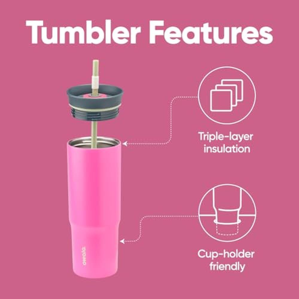 Owala Stainless Steel Tumbler – Side View
