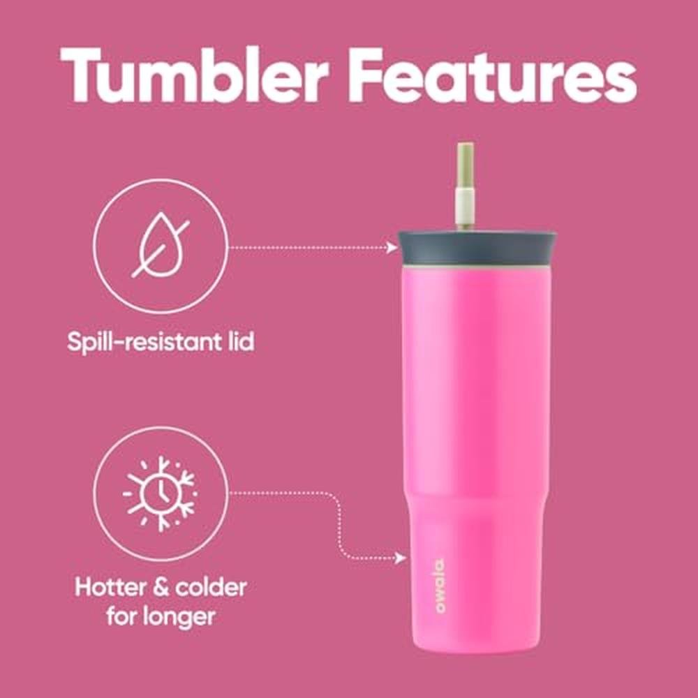 Owala Stainless Steel Tumbler – Close-up Detail
