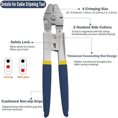 Wire Crimping: YingYa BIS Wire Crimping Tool Kit 100ft – Close-up Detail