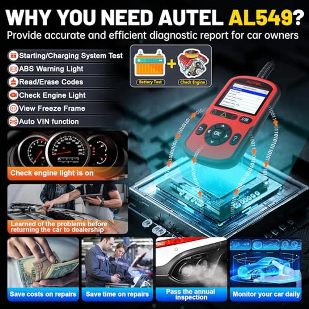 OBD2 Autel Scanner: Autel AutoLink AL549 Upgraded Version – Close-up Detail