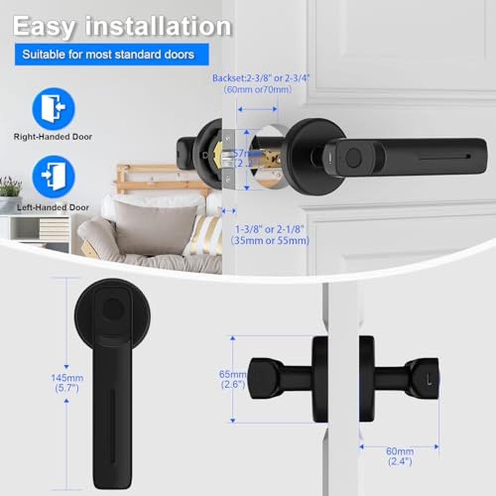 Fingerprint Door Lock: Smart Fingerprint Door Knob – Packaging