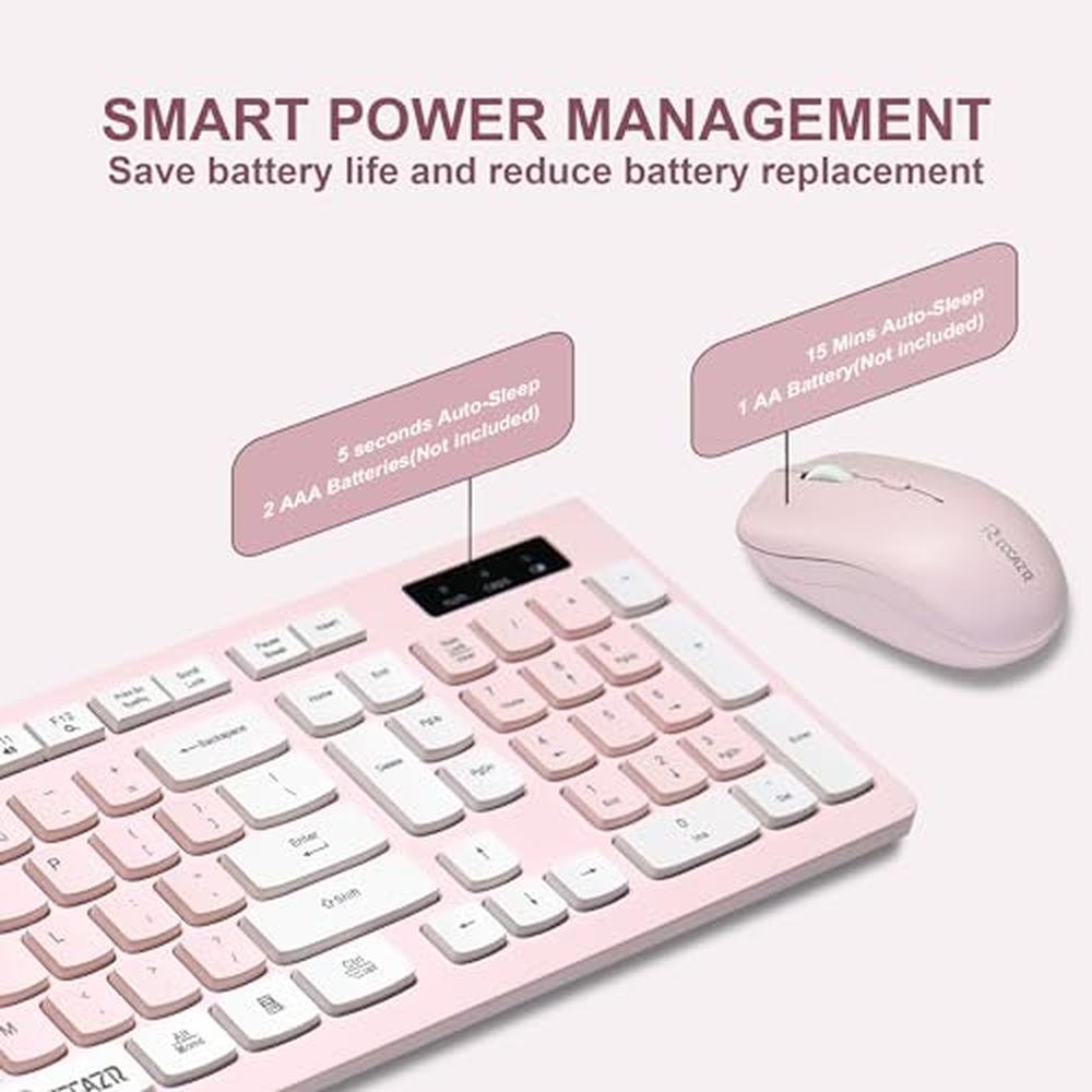Wireless Keyboard Mouse Combo – In Use