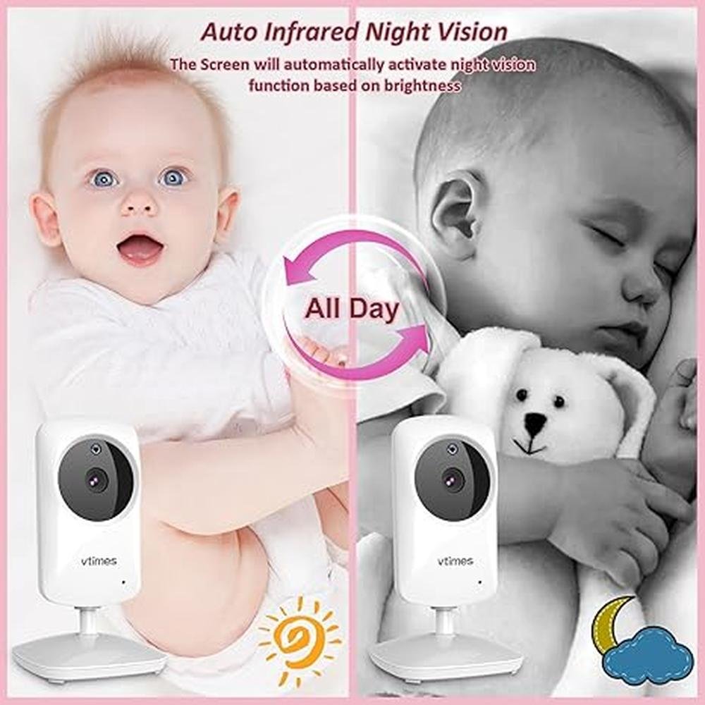 Baby Monitor: VTimes Video Baby Monitor with Camera and – Close-up Detail