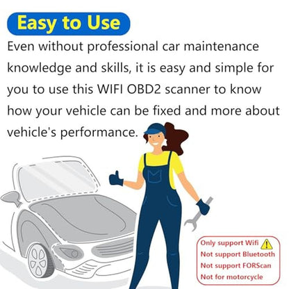 WiFi ELM327 OBD2 Adapter Scanner Reader for iOS iPhone and – In Use