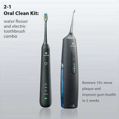 Oral Clean Kit: HUACO CARE 2-1 Water Dental Flosser & – Side View