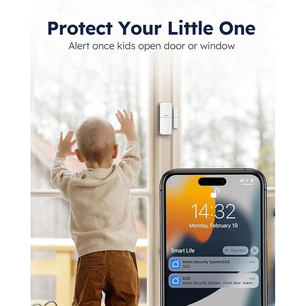 Alarm Security: Tolviviov 15-Piece DIY Door Alarm Security – Close-up Detail