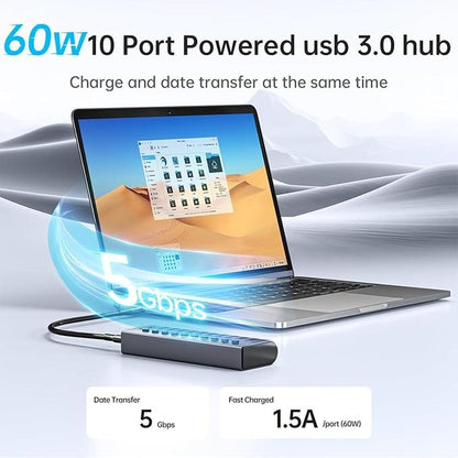 SSK 10 Port Powered USB 3.0 Hub – Packaging