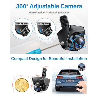 Camera Reverse: AHD 1080P Backup Camera 360 Rotatable – Close-up Detail