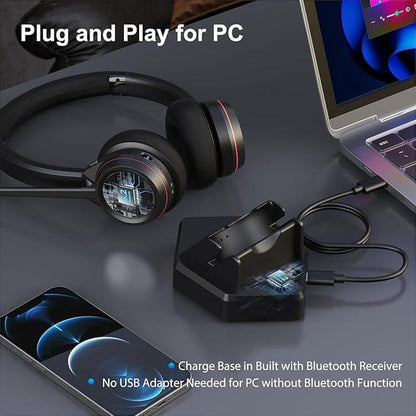 Bluetooth Headset with Microphone – Side View