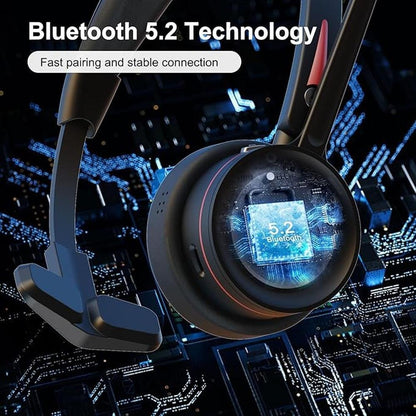 Bluetooth Headset with Microphone for PC – Close-up Detail