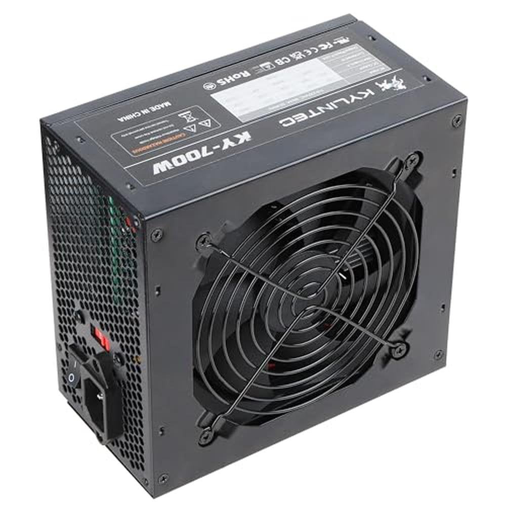 700w Power Supply: KY-700 Black Non-Modular ATX PSU – Close-up Detail