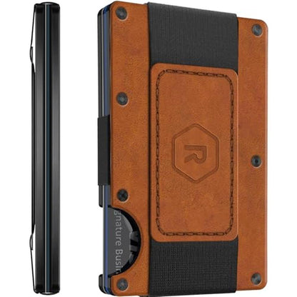 Ridge Wallet for Men: Slim Minimalist Compact Wallet with – Front View