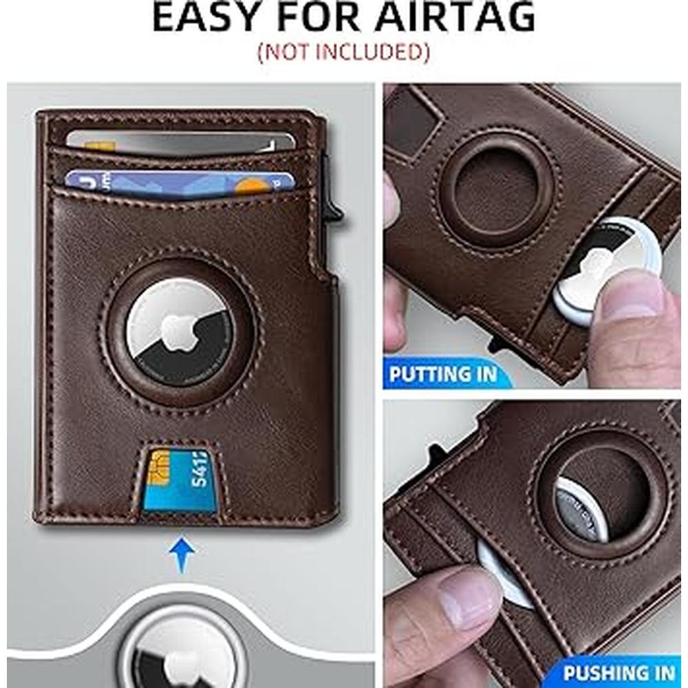Wallet Airtag: miyozi Metal Case Smart Slim Pop-up Credit – Packaging