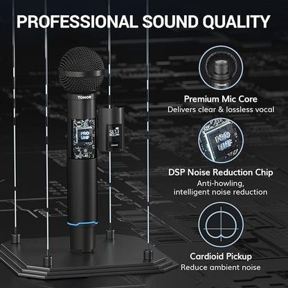 Mic Tonor: TONOR TW720 Rechargeable Wireless Microphones – In Use