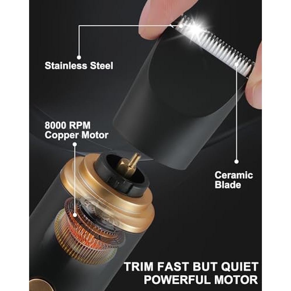 Hair Trimmer for Men: RAXMETRY Manscape 3-in-1 Electric – Side View