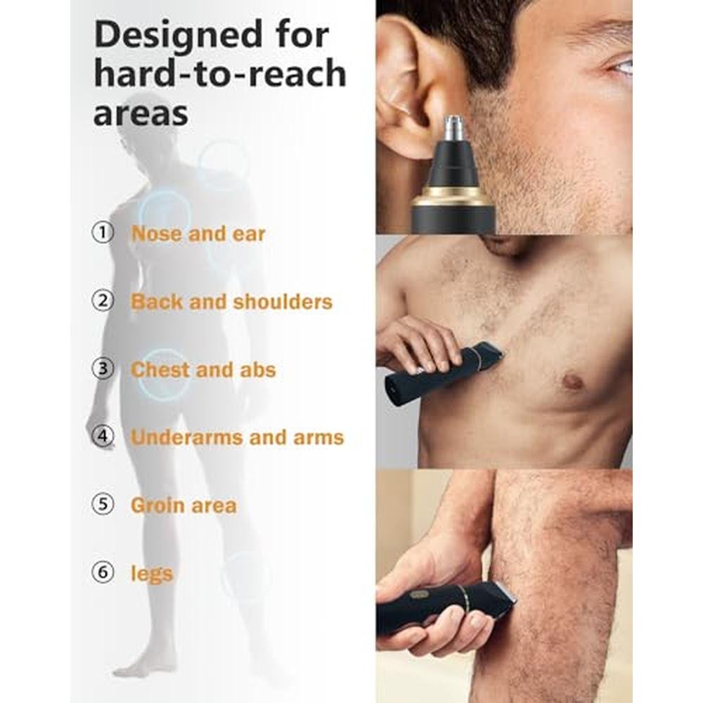 Hair Trimmer for Men: RAXMETRY Manscape 3-in-1 Electric – Packaging