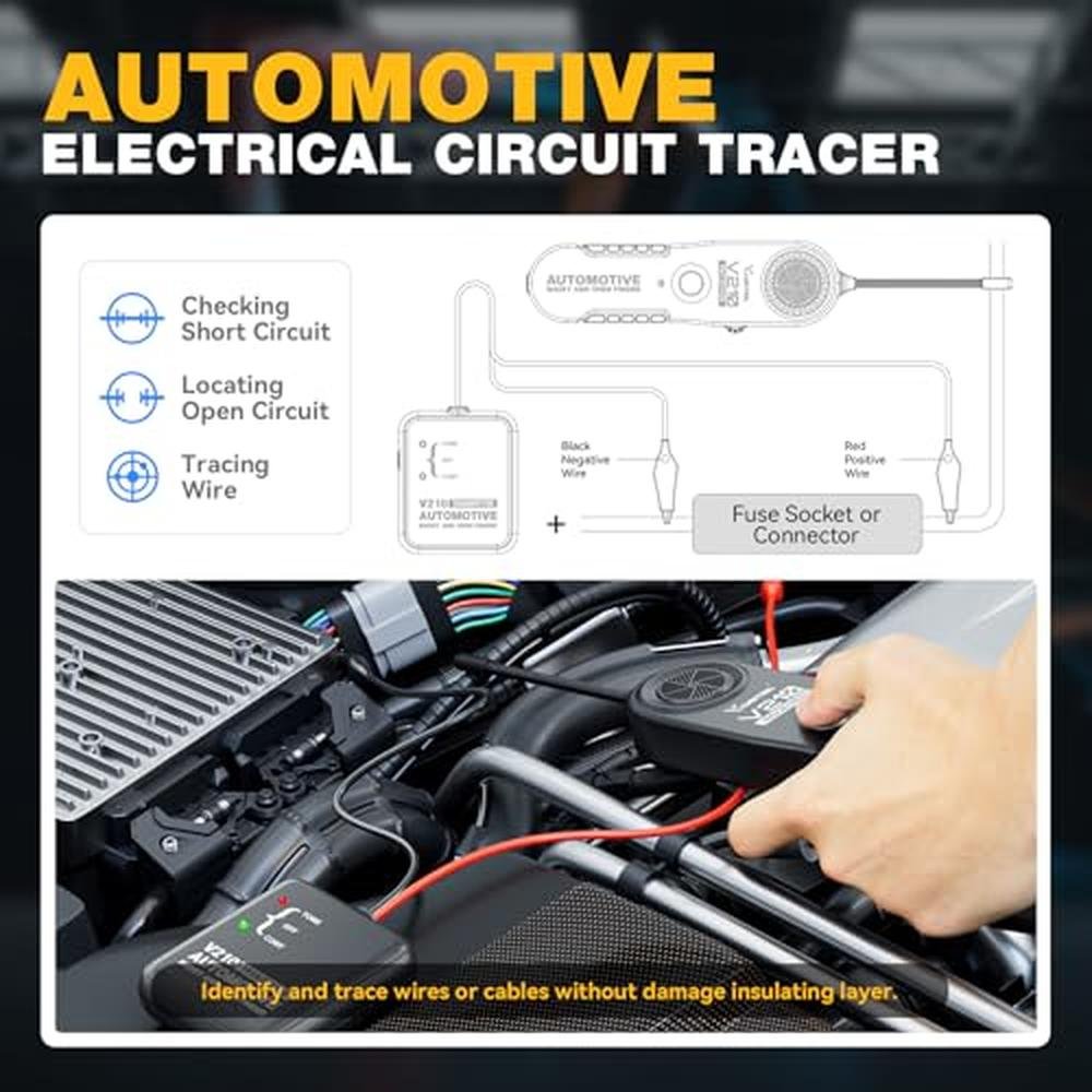 Wire Electrical: VDIAGTOOL V210 Wire Tracer – Close-up Detail