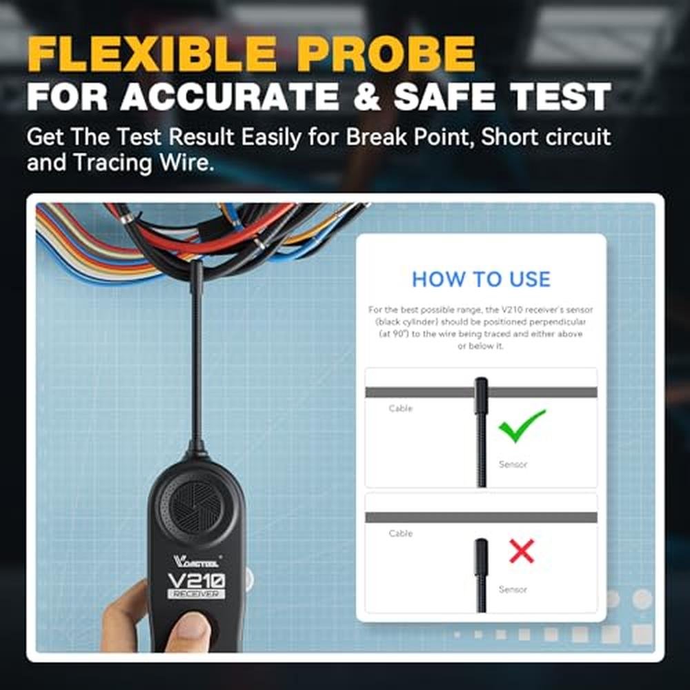 Wire Electrical: VDIAGTOOL V210 Wire Tracer – Packaging