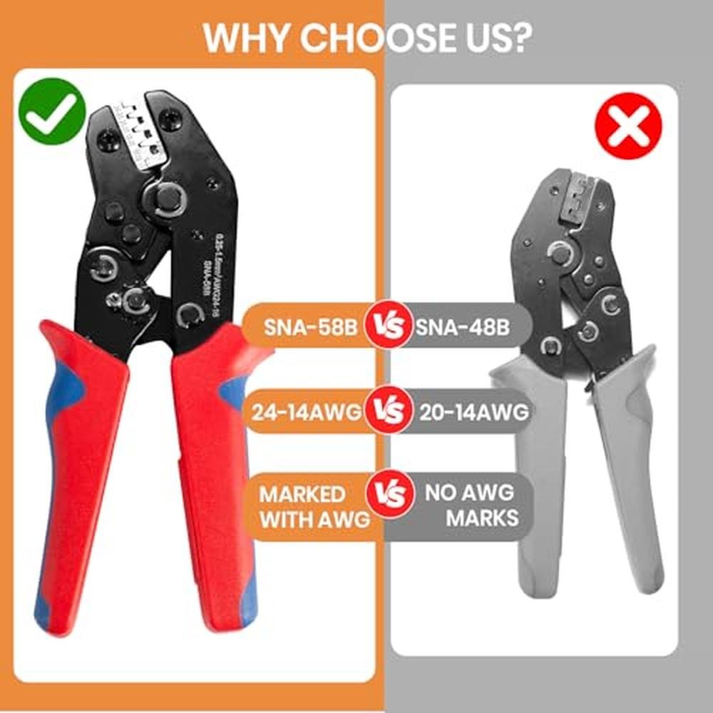 Tool Wire Crimper: Amliber Ratchet Wire Crimper Tool – In Use