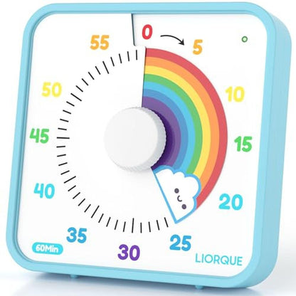 Time Management Mastery: LIORQUE 60 Minute Visual Timer for – Front View